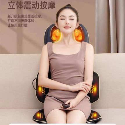 多功能全自动按摩靠垫家用按摩器颈椎腰部背部送老人全身揉捏车载