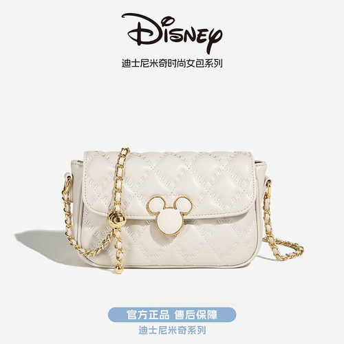 迪士尼正品女包包款链条斜挎方包