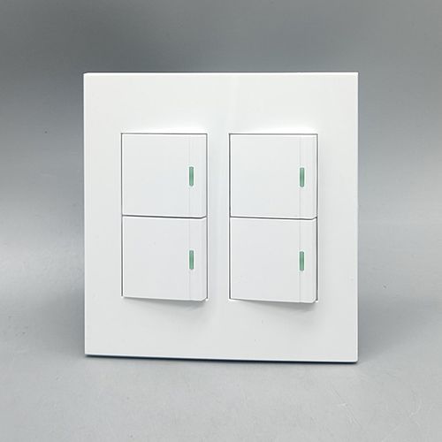 120型四开单控开关4位单联4开面板家用墙壁三位双联子暗装