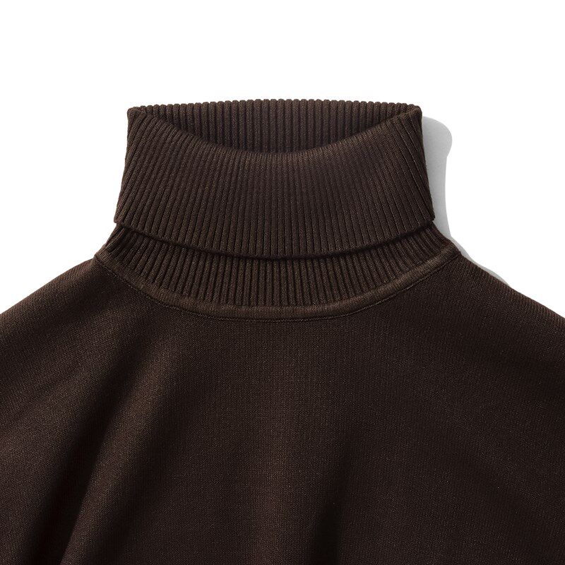 高领毛衣男秋冬季内搭黑色针织衫白色毛衫男士休闲商务修身打底衫