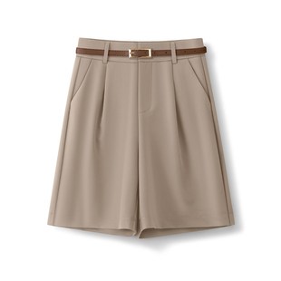 五分裤短裤女夏季薄款2024新高腰大码显瘦宽松阔腿裤四分直筒西裤