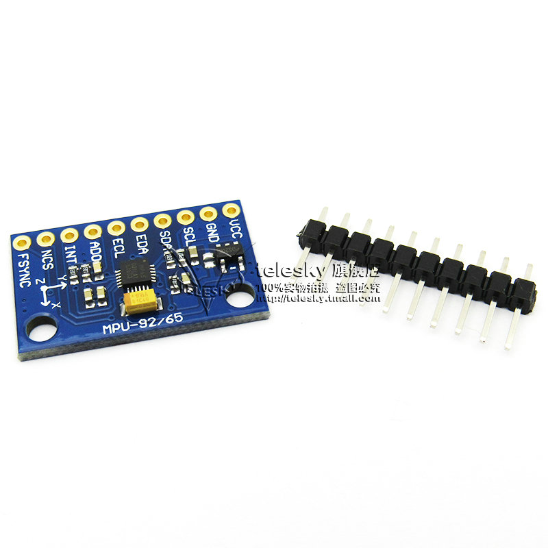 MPU6500 6DOF 六轴6轴姿态加速度陀螺仪角度传感器模块 SPI接口