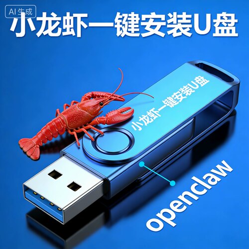 小龙虾一键安装u盘，支持win10,win11和macos arm64操作系统