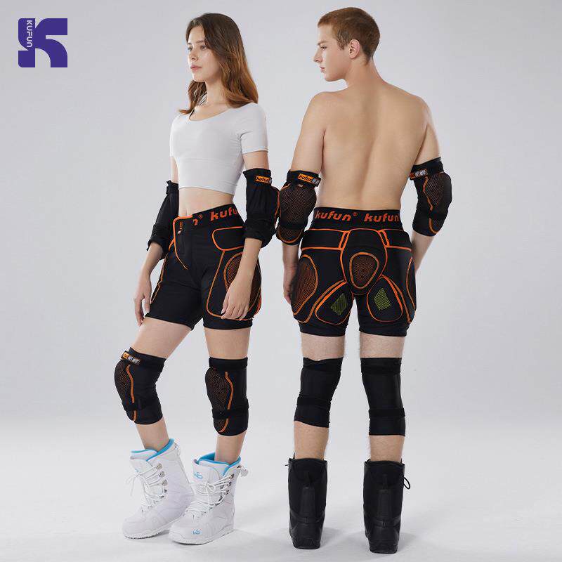 3滑雪护具臀屁垫膝护护甲防摔裤单板股屁滑冰轮滑装备护HSU30男女