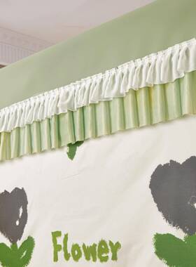 家用遮光床封帘一体式童蚊帐拉链三GOV开门防摔儿全闭1.床8幔防尘