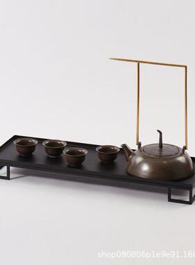 新中式瓷茶壶装茶道饰品茶室茶KMK盘陶茶具间套装组合样板书房摆