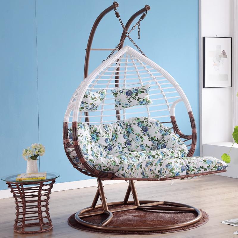 吊椅吊秋篮椅子室内千脚踏粗摇篮懒人用阳台加双人双家杆JM-002网