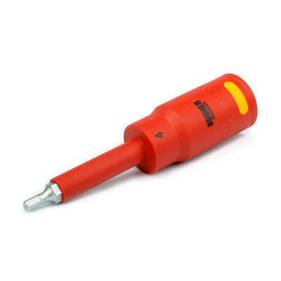 BoohVer宝合1/2DE绝缘内六YPE角旋具套筒6角花键批头飞大棘轮工具