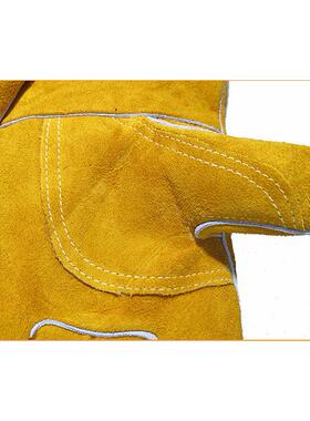 友盟特AP-0909金黄色护掌烧手套耐磨隔热强掌损心双层保焊NDQ护舒