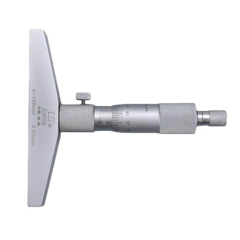 LKP桂林SH机RN量具分深度千分尺0-100mm深械千尺高精度度规