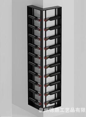 餐厅酒UXK架悬置挂墙上物架酒柜现客代简约厅红酒架墙角酒直架角