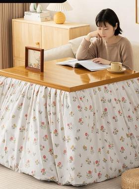 烤火桌子用OHT新火款实木折叠长方形烤简易冬季架家炕桌取暖茶几