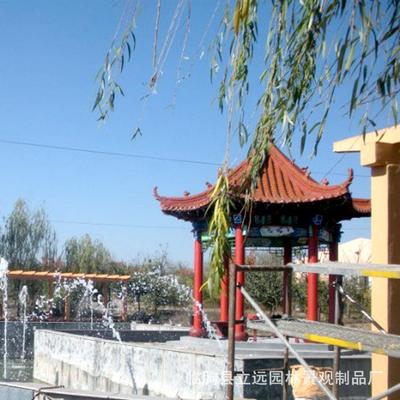 凉厂家角亭防腐木户外休闲木亭四庭院凉亭子观赏六角凉亭WWA园林