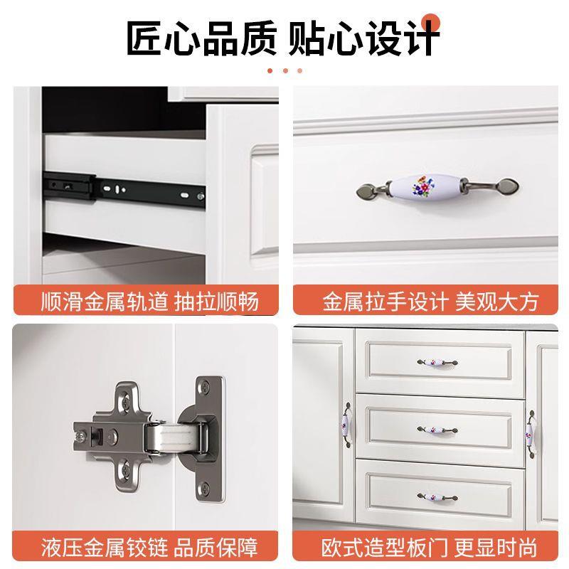 实木五抽斗柜FCC简现代储物柜室屉式收卧纳柜子带约门六五斗橱家