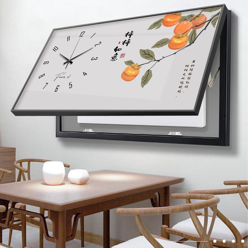 事如意大尺寸电画表箱关装饰画免打孔事配电箱遮挡餐厅EZG挂电源