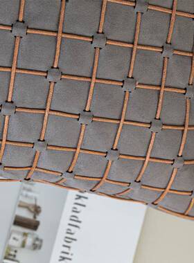 设计装师软抱枕轻现代样板房靠枕灰色橘色手工靠编织奢靠垫QMY装