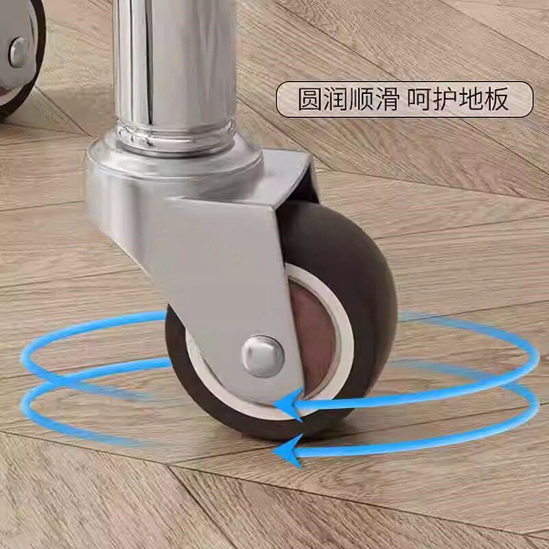 加高万向轮小凳子 家用静音旋转滑轮矮凳美缝快递学步换鞋凳圆凳