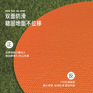 摇椅地垫圆形地毯垫子地垫圆形转椅阳台客厅高级感家用防滑椅子垫