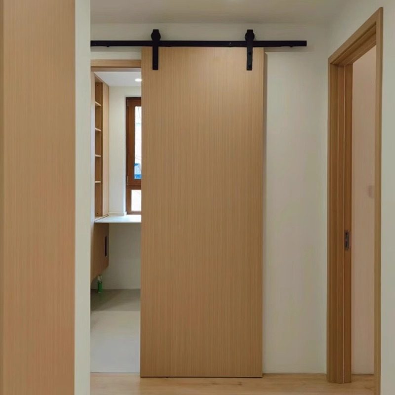 实木吊柜推拉门定制原木风