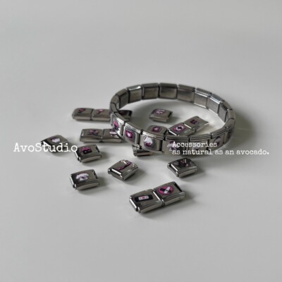 AvoStudio 复古手链-191 模块手链随意组合兔子卡通棱链女生