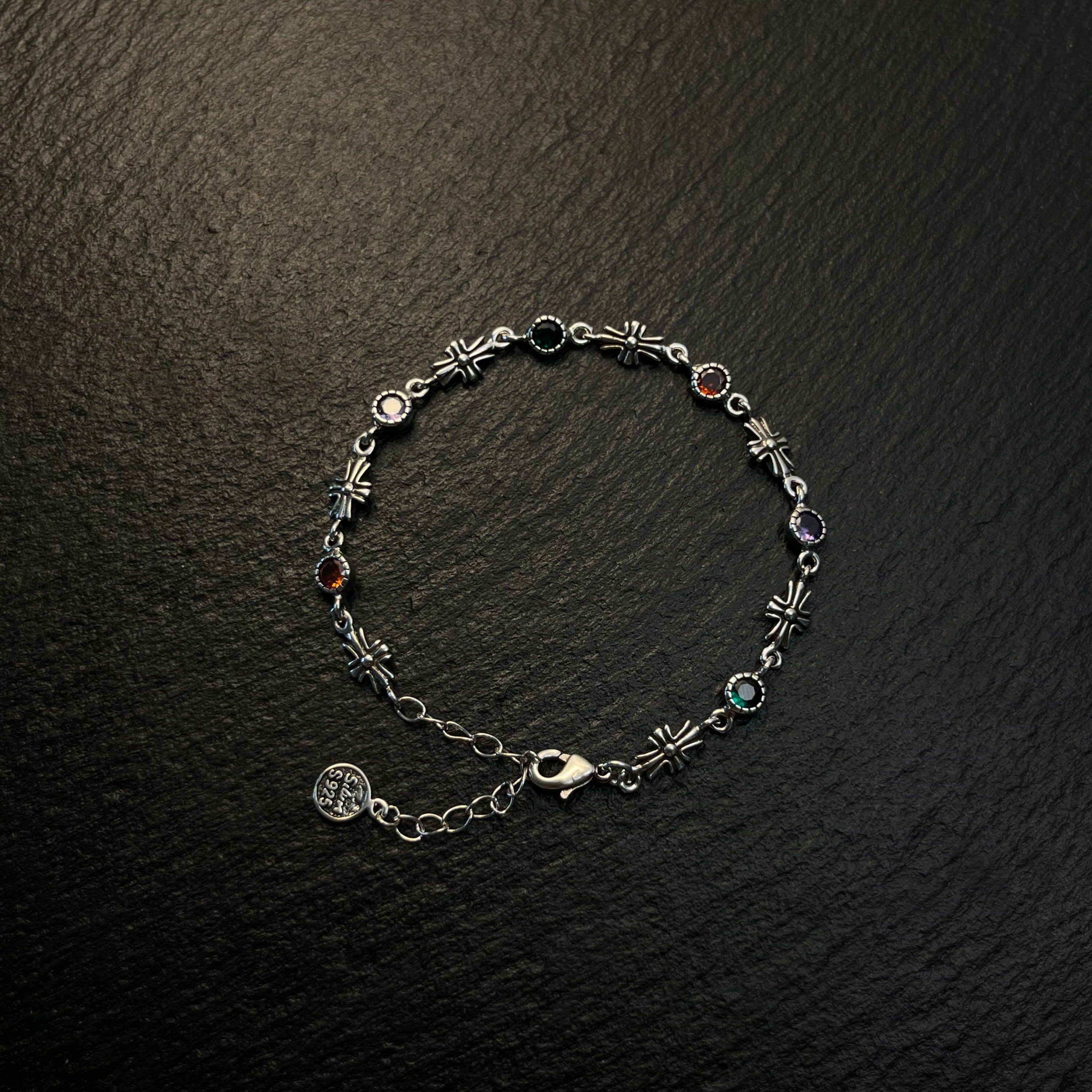 复古女生十字星芒棱链