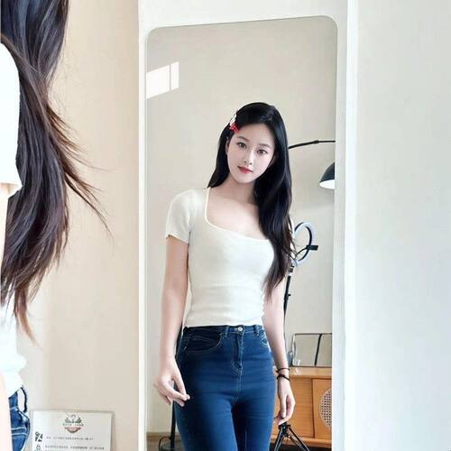 软镜子家用全身镜免打孔穿衣镜不伤柜门不留胶门后穿衣镜贴墙自粘