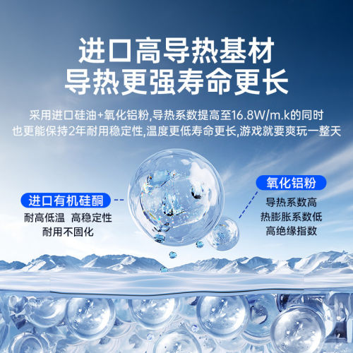 绿巨能高导热散热膏适用于笔电与显卡 CPU散热胶搭配清灰刷组合