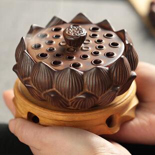 禅宗覆古板香炉创意陶瓷檀香家居室内香炉茶道装饰品沉香古玩中国