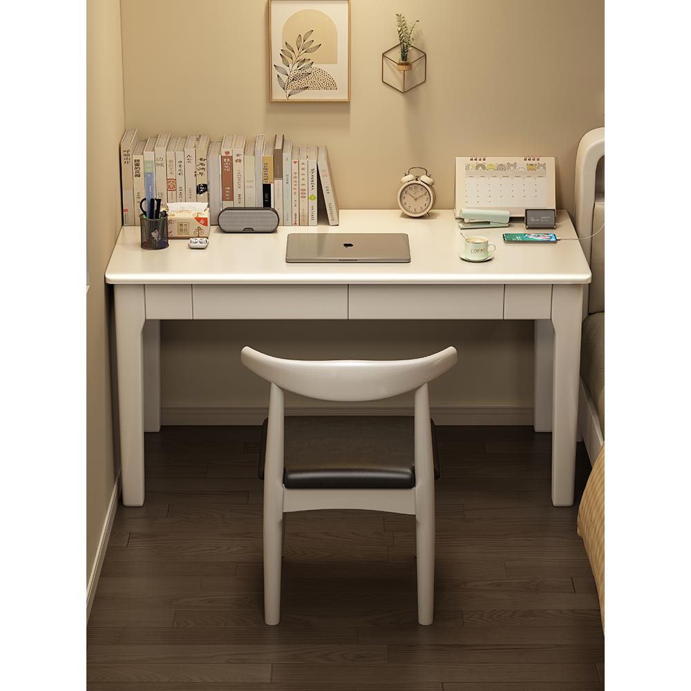 全实木书桌40/50CM宽写字桌家用中学生学习桌子卧室小户型电脑桌