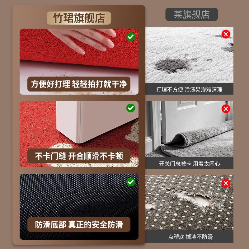 入户门地垫2026新款丝圈门垫家用大门口脚垫进门地毯出入平安垫子