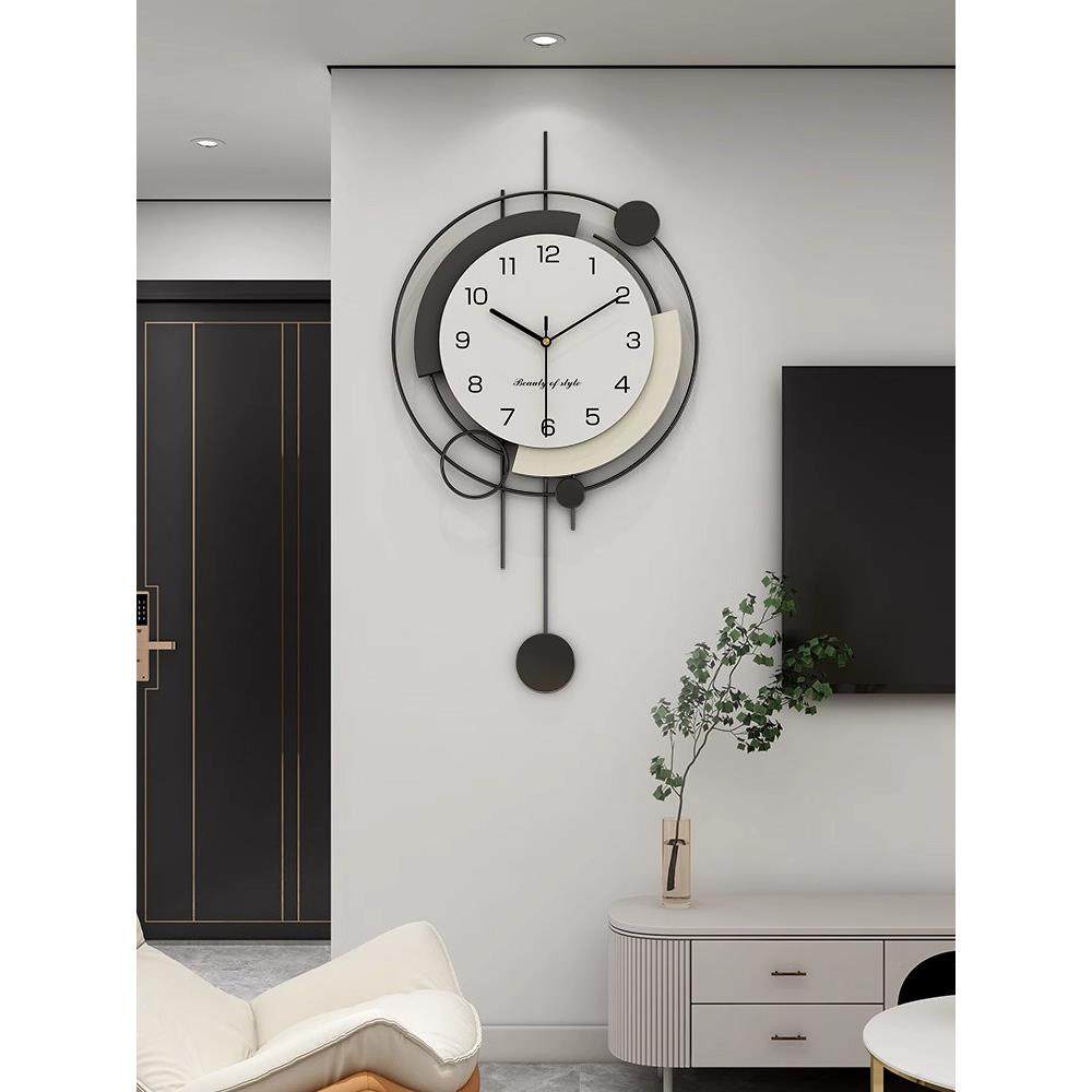 德国2025新款钟表挂钟客厅轻奢风现代大气静音网红高级感挂墙时钟,家居饰品,挂钟,淘宝优惠券,粉丝福利购,淘宝优惠卷