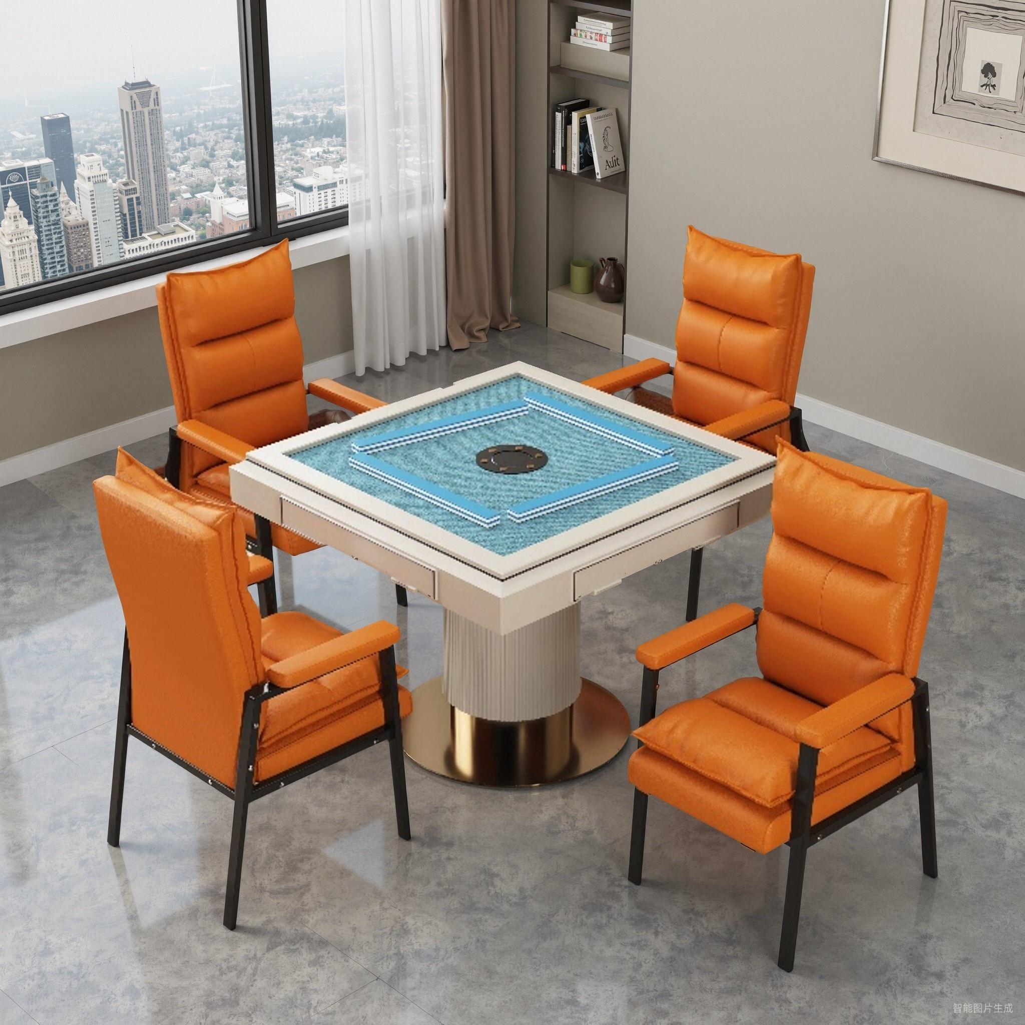 麻将椅子棋牌室专用洽谈椅棋牌椅家用椅子收合椅阳台椅掼蛋专用椅