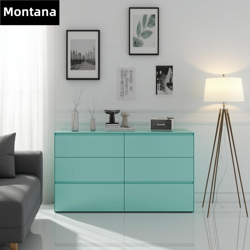 Montana 丹麦北欧实木二五六斗柜卧室八九斗柜多巴胺储物柜子定制