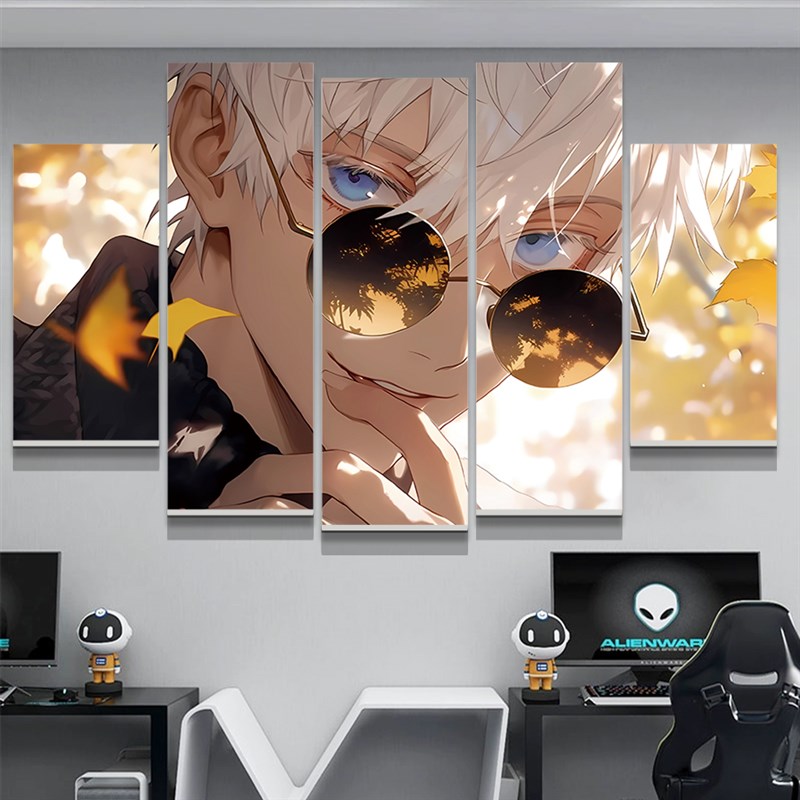 咒术回战海报墙贴纸五条悟电竞房墙面装饰布置男生房间动漫挂画QT