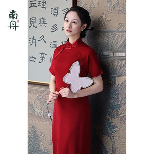 敬酒服新娘回门服红色裙子订婚礼服旗袍秀禾服 南舟记中式 朱颜