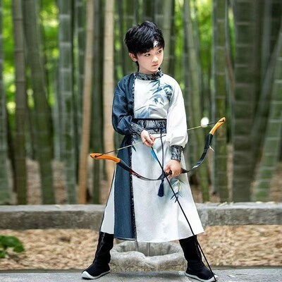 儿童飞鱼男女童汉服武侠表演宋制国风锦衣卫古装唐装少年行演出服