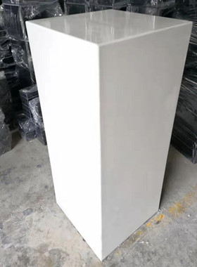 白色大理石展示台柱艺术品雕塑底座展厅工艺品摆件展台展示架