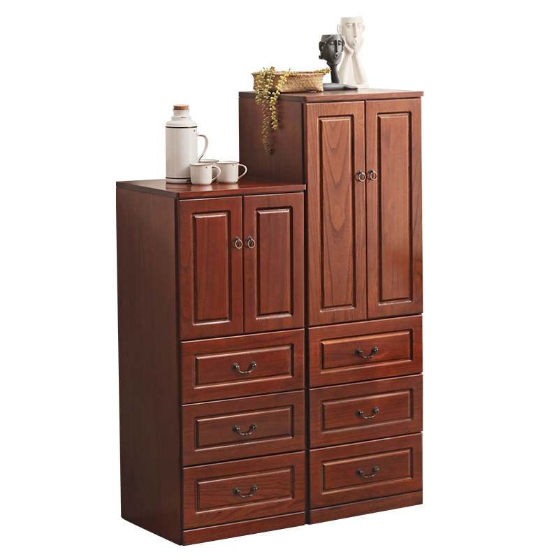 实木收纳柜抽屉式窄夹缝储物柜客厅靠墙置物柜杂物卧室衣柜五斗柜