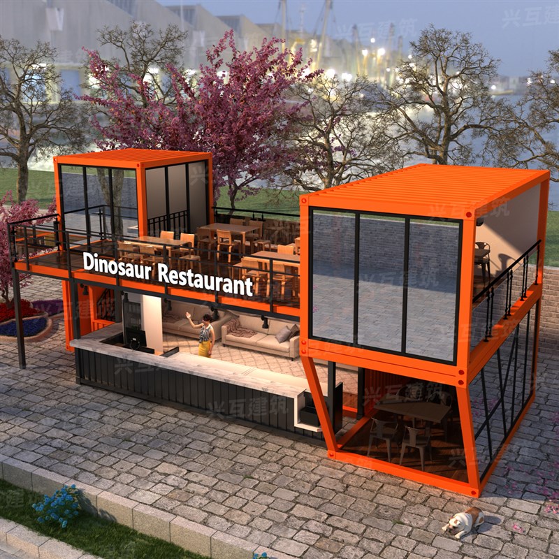 网红集装箱活动房住人集装箱商铺移动网红奶茶咖啡店景区民宿定制