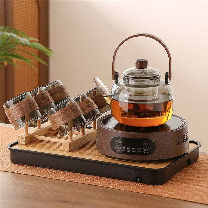 煮茶壶黑晶炉茶具套组2025新款烧水办公室玻璃泡茶壶耐高温煮茶器,餐饮具,茶壶,淘宝优惠券,粉丝福利购,淘宝优惠卷