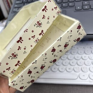 肠圈盒子现货玫瑰花礼盒大肠卷发饰盒定制pvc盒发圈盒子配套纸盒