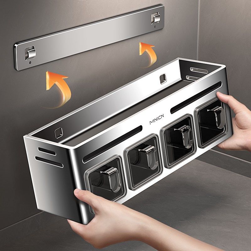 厨房多功能置物架免打孔壁挂式墙上高端家用调料盒油盐酱醋收纳架,厨房/烹饪用具,厨房置物架/置物柜/角架,淘宝优惠券,粉丝福利购,淘宝优惠卷