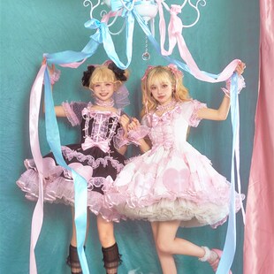 【尾款】a昭和十字恋人*古早感黑粉Lolita洋装