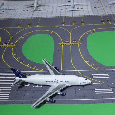7机位停机坪 400比例飞机模型模拟停机 航模儿童玩具机场图纸