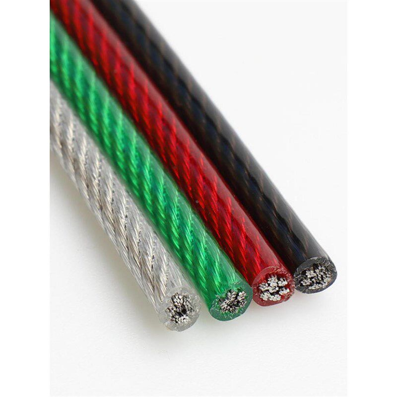 新款金超304不锈钢晒衣绳包胶钢丝绳 包塑晾衣绳细软 1 1.5 2 3