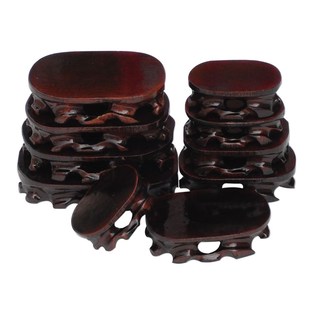 A801套十小奇石底座可挖槽实木树根摆件石头底座 木托包邮赠工具