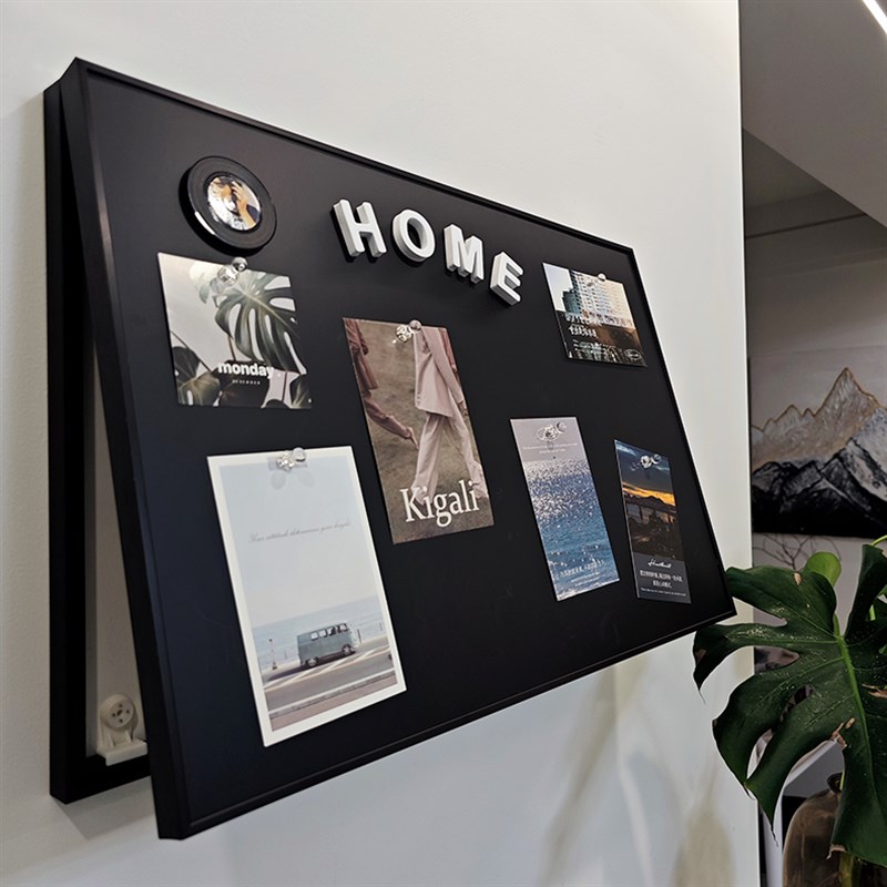 磁吸电表箱遮挡diy装饰画铝合金翻盖留言板高级感配电箱遮丑盖板