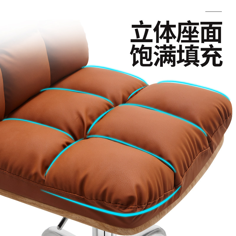 美容凳升降旋转圆凳子大工凳理发店滑轮椅美甲凳化妆不卡发发廊椅