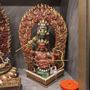 惹呼拉/热乎啦/rahula/热乎拉/惹乎拉/47cm尼泊尔鎏金老佛像摆件