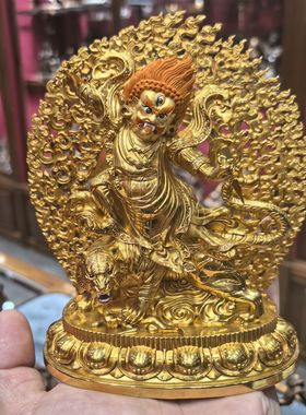 愤怒莲师/格热/莲师/莲花生大师/邬金仁波切/15cm金铜藏传佛像